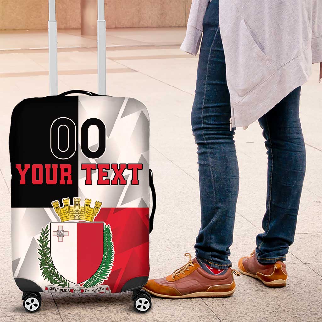 Custom Malta Rugby Luggage Cover L-imtaten Go Champions - Wonder Print Shop