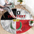 Custom Malta Rugby Round Carpet L-imtaten Go Champions