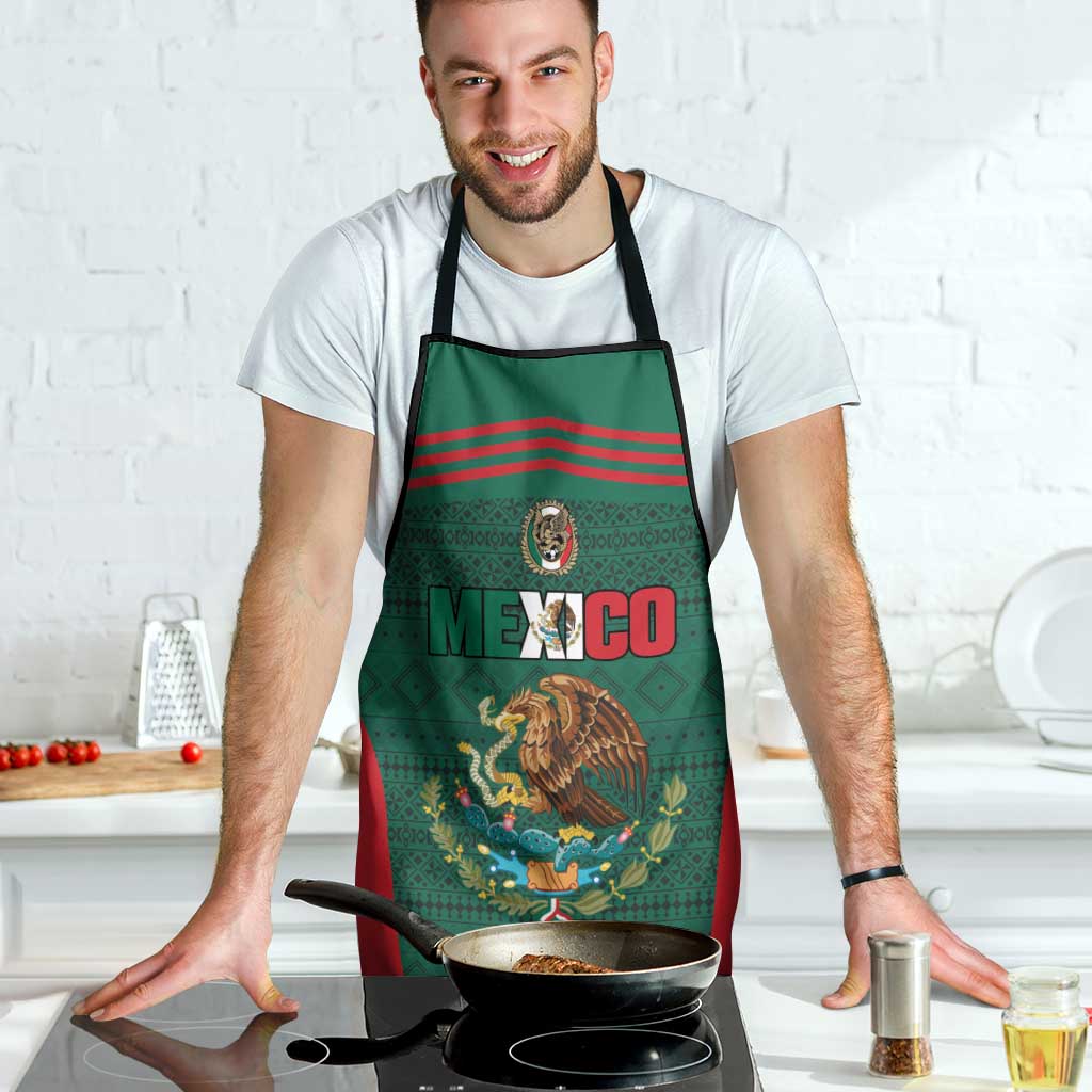 Mexico Football Apron Aztec Eagle Spirit - Wonder Print Shop