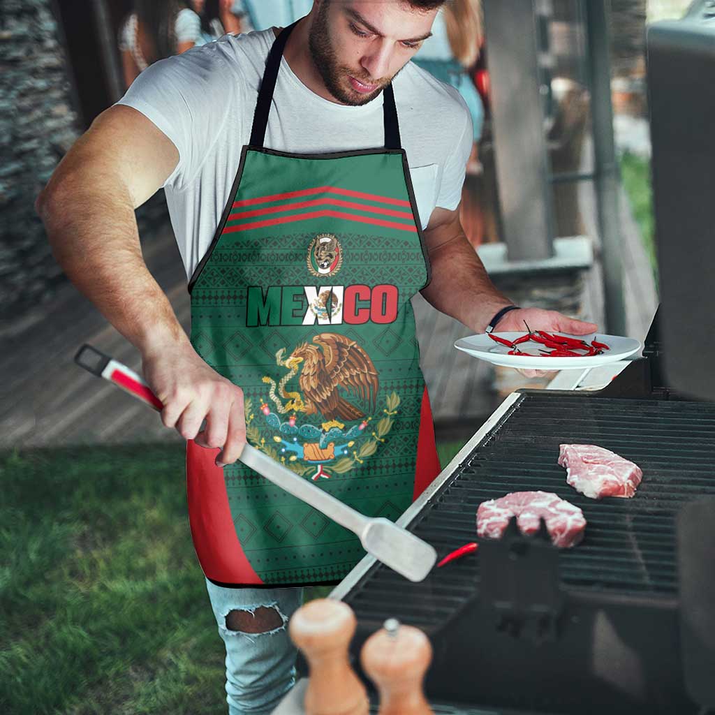Mexico Football Apron Aztec Eagle Spirit - Wonder Print Shop