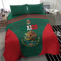 Mexico Football Bedding Set Aztec Eagle Spirit - Wonder Print Shop