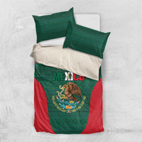 Mexico Football Bedding Set Aztec Eagle Spirit - Wonder Print Shop