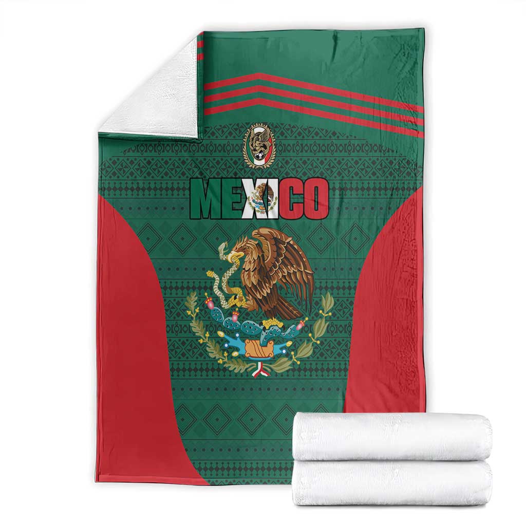 Mexico Football Blanket Aztec Eagle Spirit - Wonder Print Shop