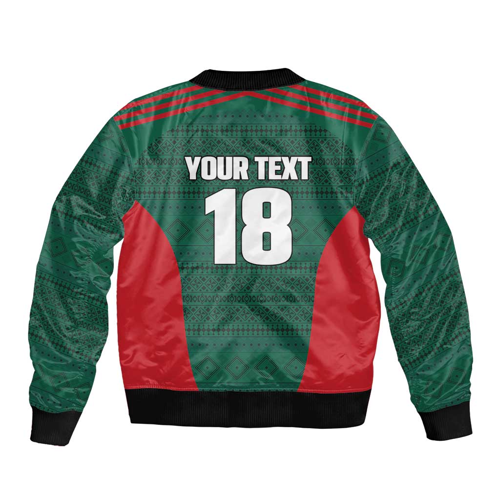 Custom Mexico Football Bomber Jacket Aztec Eagle Spirit - Wonder Print Shop