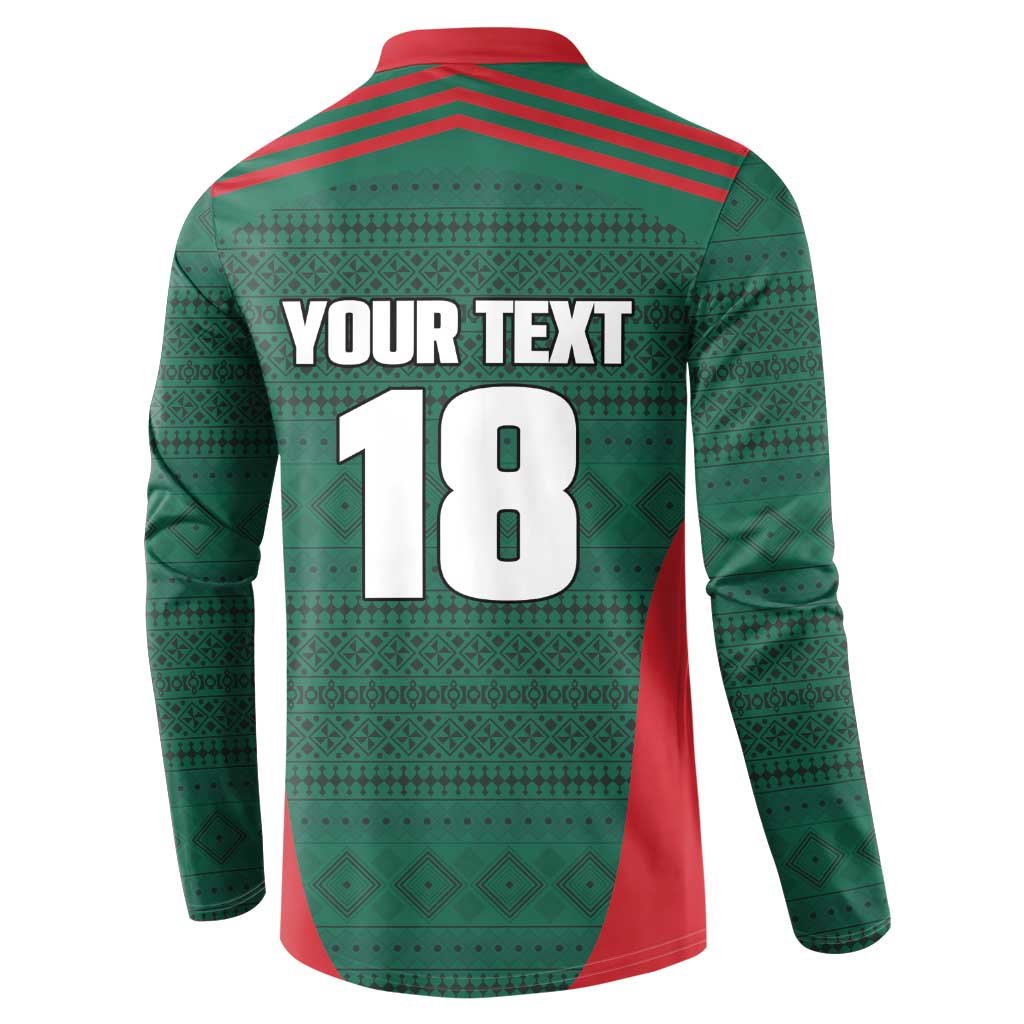 Custom Mexico Football Button Sweatshirt Aztec Eagle Spirit - Wonder Print Shop
