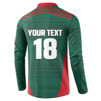 Custom Mexico Football Button Sweatshirt Aztec Eagle Spirit - Wonder Print Shop