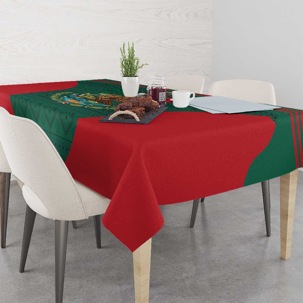 Mexico Football Tablecloth Aztec Eagle Spirit - Wonder Print Shop