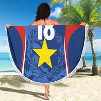 Custom Paraguay Football Beach Blanket La Albirroja Pride - Wonder Print Shop