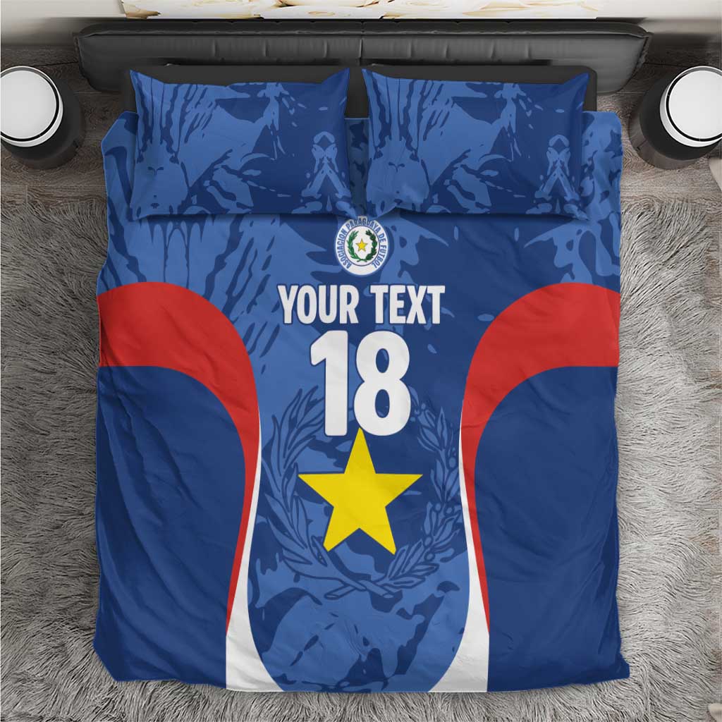 Custom Paraguay Football Bedding Set La Albirroja Pride - Wonder Print Shop