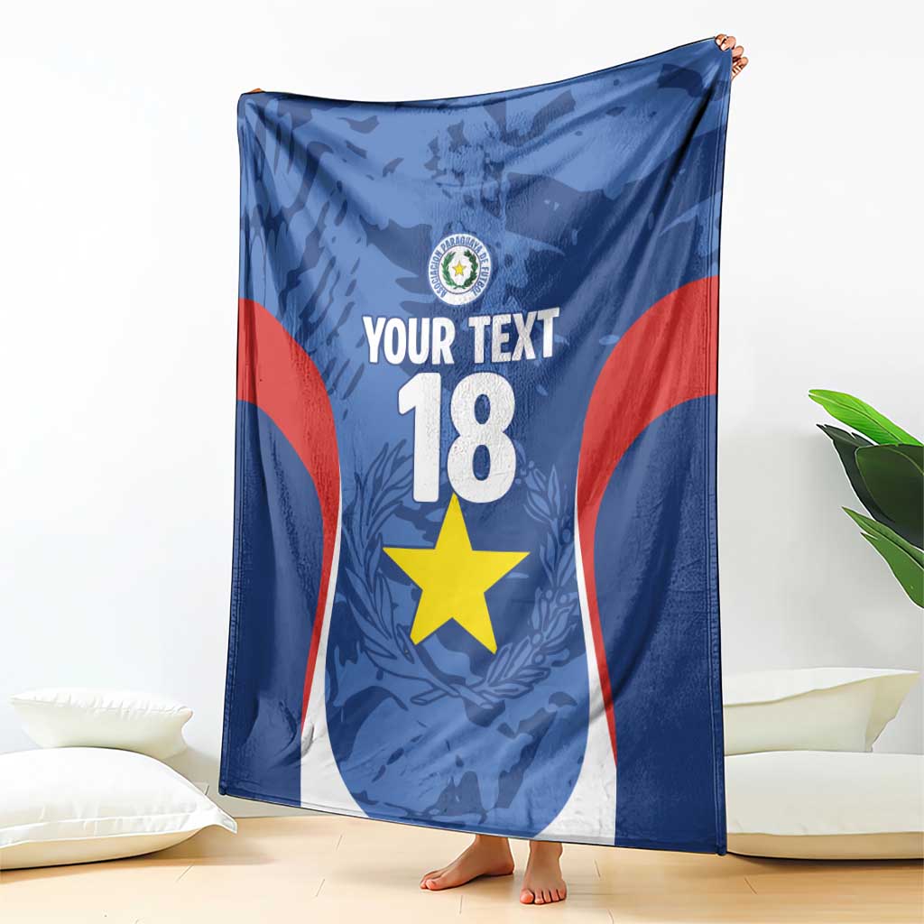 Custom Paraguay Football Blanket La Albirroja Pride - Wonder Print Shop