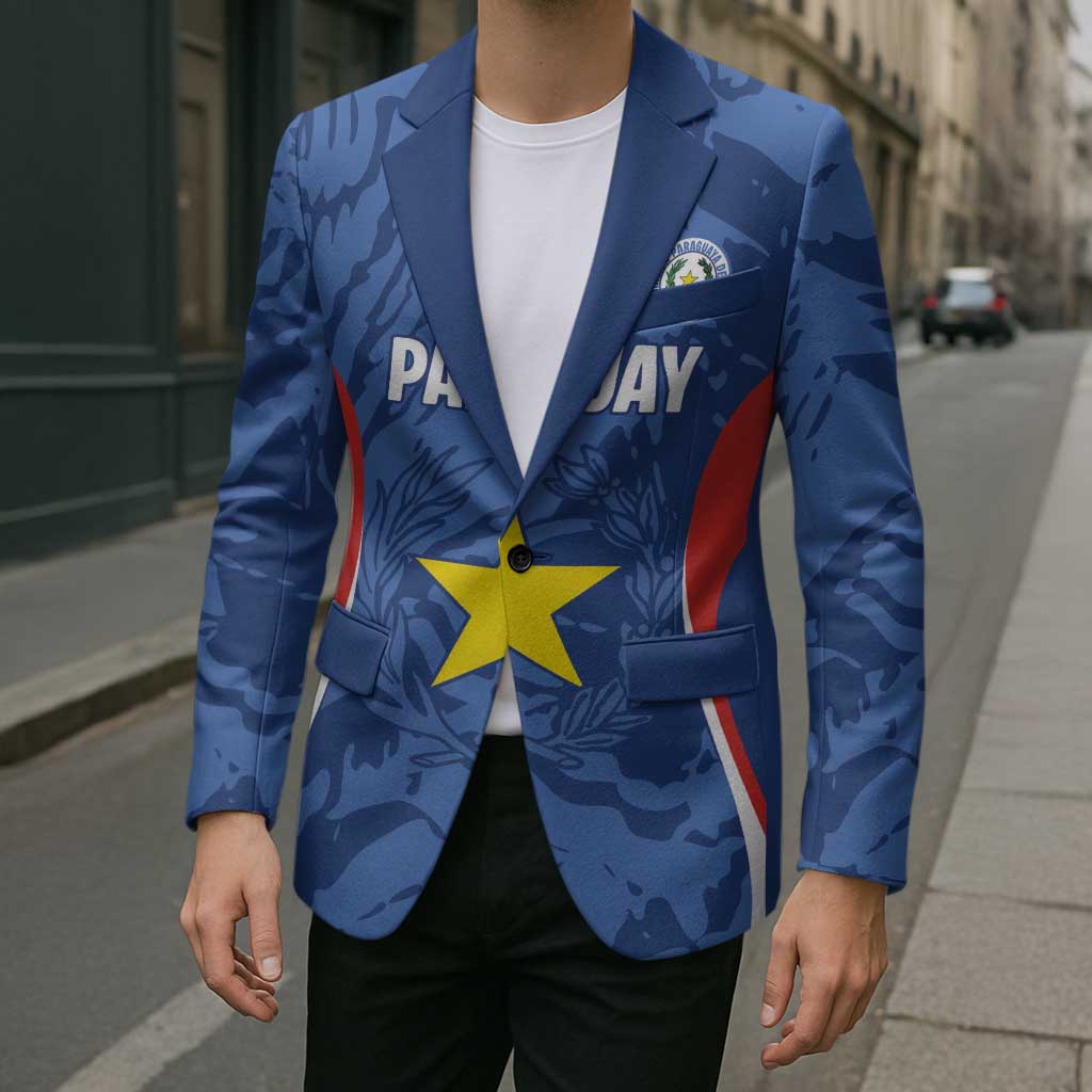 Custom Paraguay Football Blazer La Albirroja Pride - Wonder Print Shop
