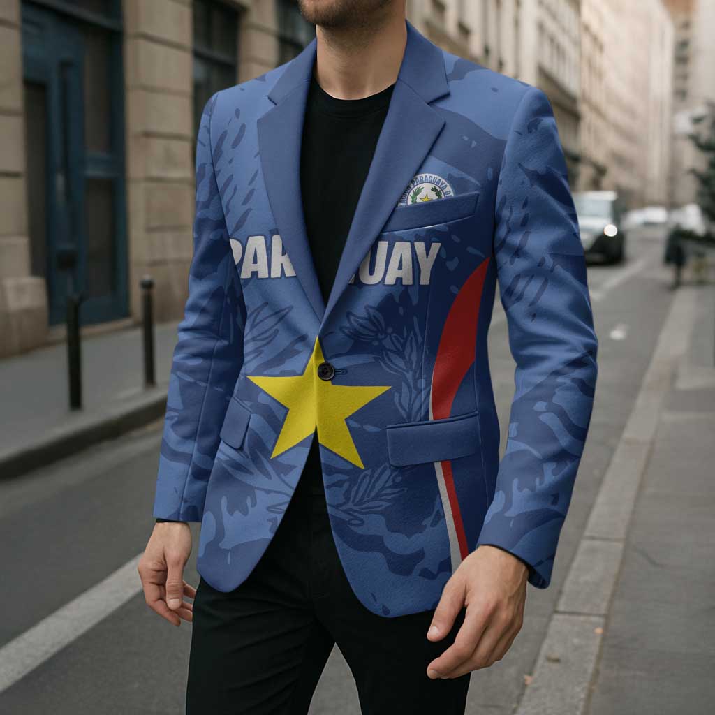 Custom Paraguay Football Blazer La Albirroja Pride - Wonder Print Shop