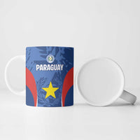 Custom Paraguay Football Ceramic Mug La Albirroja Pride - Wonder Print Shop