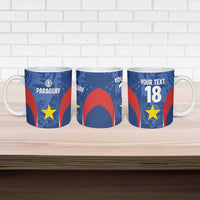 Custom Paraguay Football Ceramic Mug La Albirroja Pride - Wonder Print Shop
