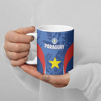 Custom Paraguay Football Ceramic Mug La Albirroja Pride - Wonder Print Shop