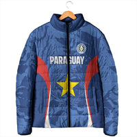 Custom Paraguay Football Padded Jacket La Albirroja Pride - Wonder Print Shop