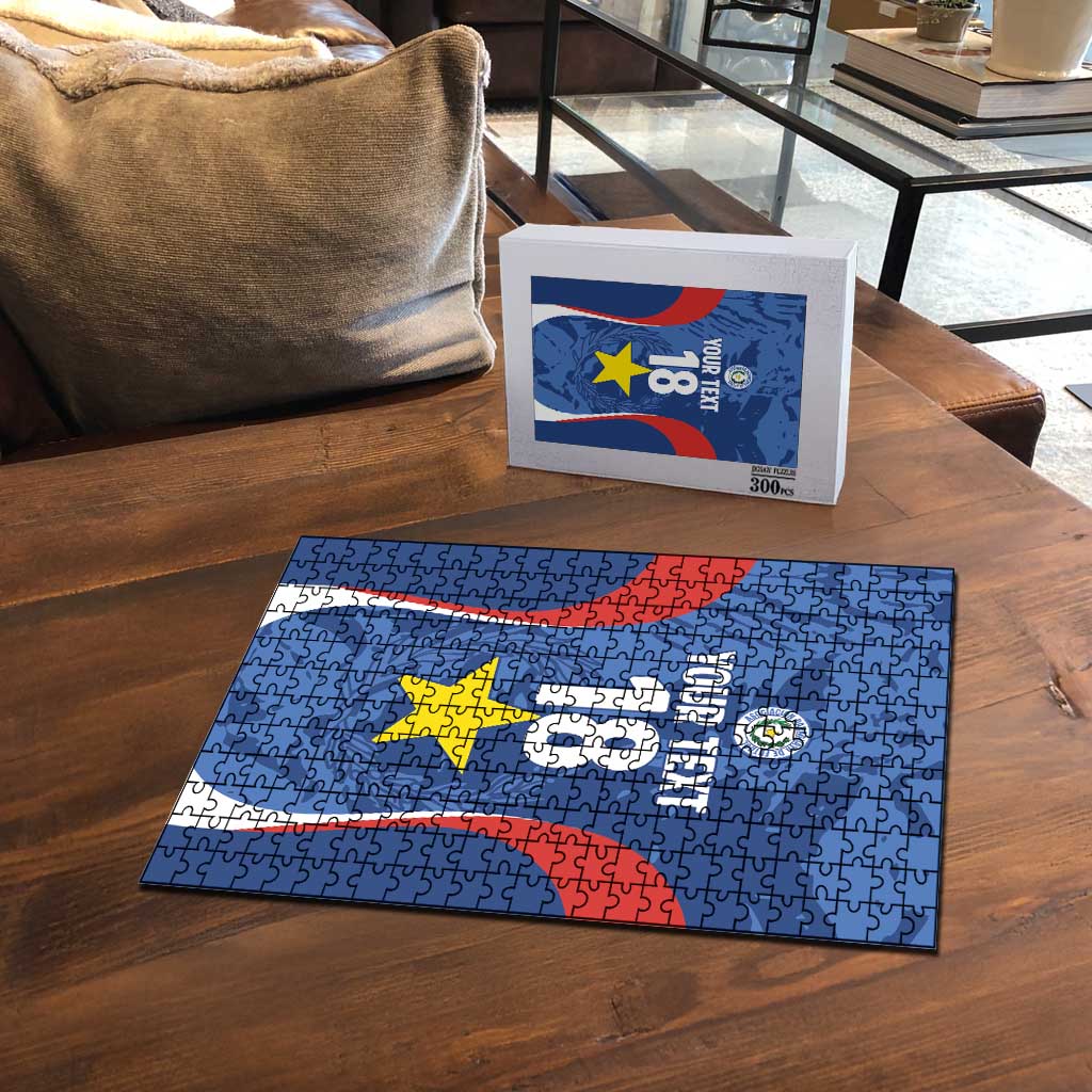 Custom Paraguay Football Puzzle La Albirroja Pride - Wonder Print Shop