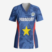 Custom Paraguay Football Scrub Top La Albirroja Pride - Wonder Print Shop