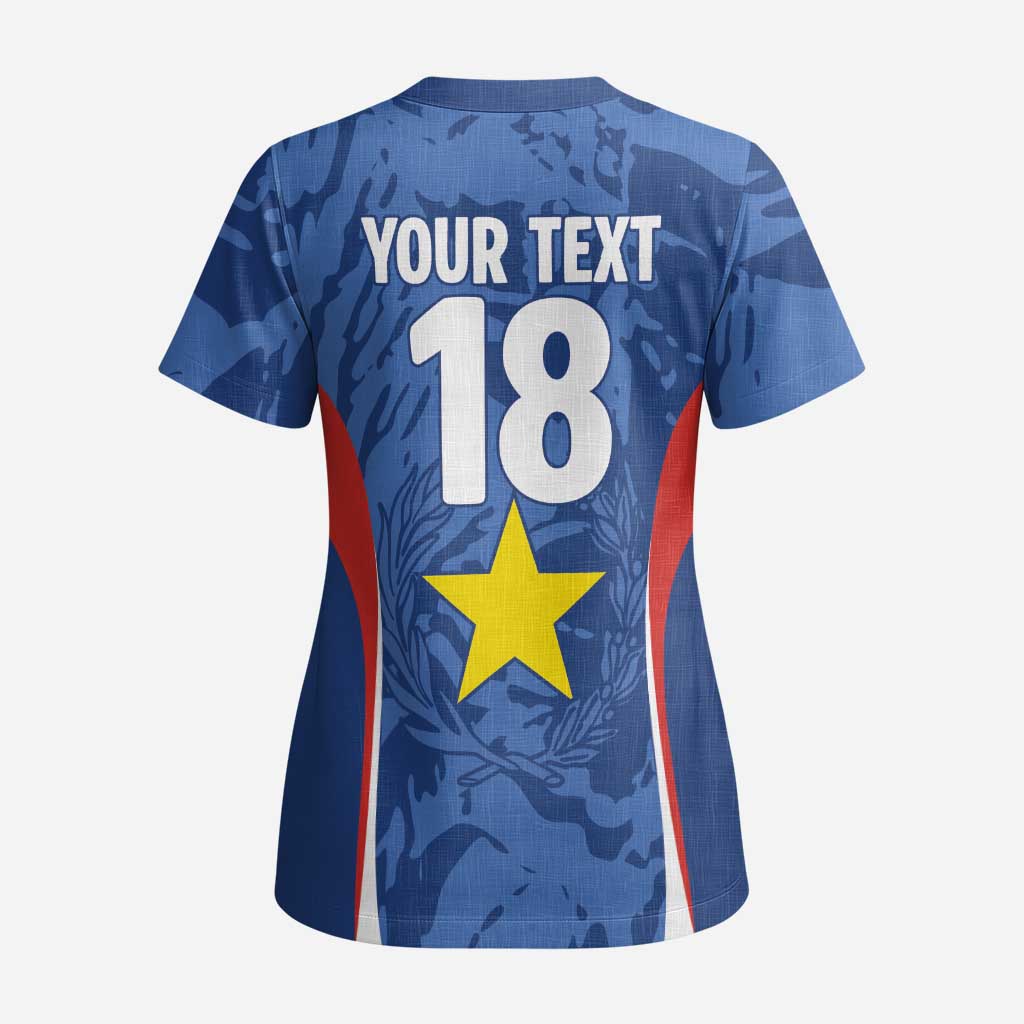Custom Paraguay Football Scrub Top La Albirroja Pride - Wonder Print Shop