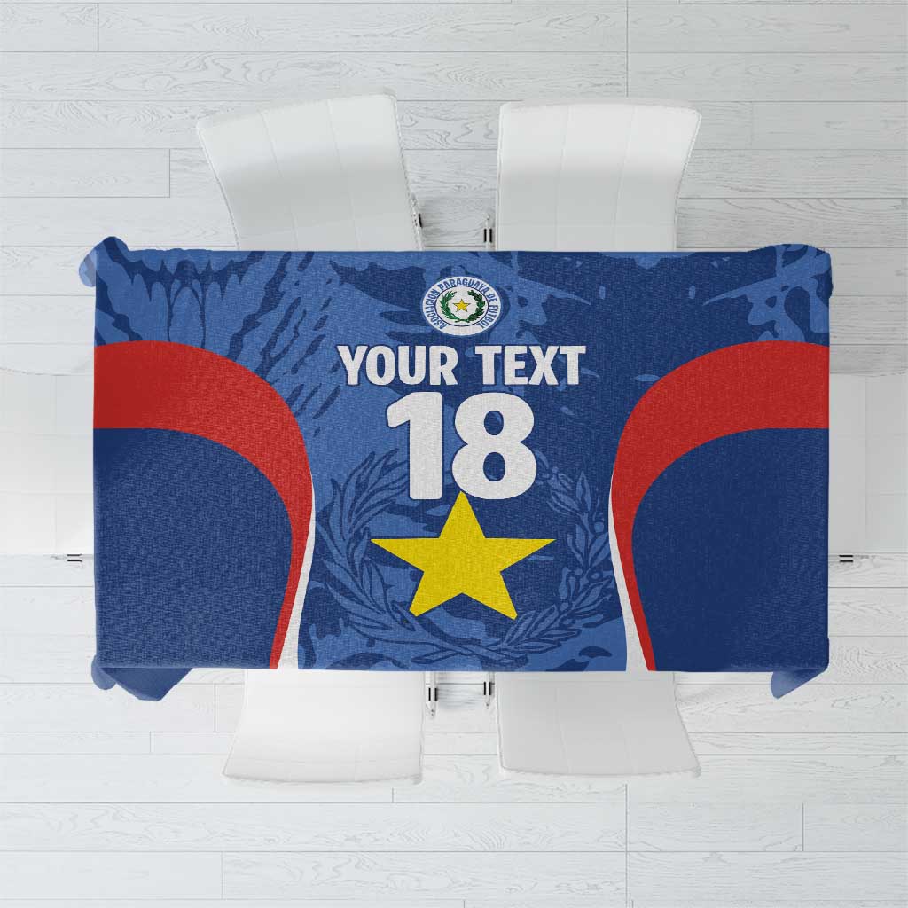Custom Paraguay Football Tablecloth La Albirroja Pride - Wonder Print Shop
