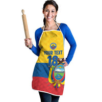 Ecuador Football Custom Apron La Tricolor Pride - Wonder Print Shop