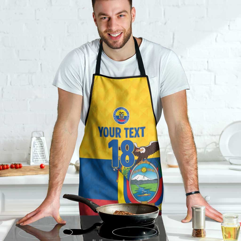 Ecuador Football Custom Apron La Tricolor Pride - Wonder Print Shop