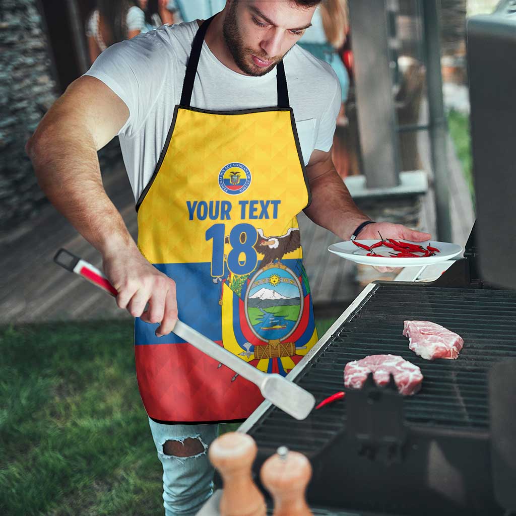 Ecuador Football Custom Apron La Tricolor Pride - Wonder Print Shop