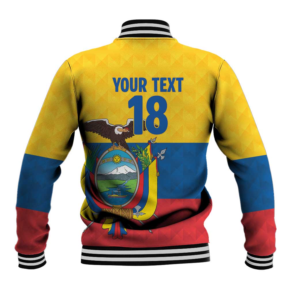 Ecuador Football Custom Baseball Jacket La Tricolor Pride - Wonder Print Shop