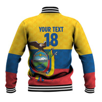 Ecuador Football Custom Baseball Jacket La Tricolor Pride - Wonder Print Shop