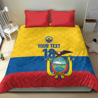 Ecuador Football Custom Bedding Set La Tricolor Pride - Wonder Print Shop