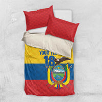 Ecuador Football Custom Bedding Set La Tricolor Pride - Wonder Print Shop