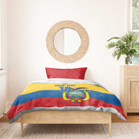 Ecuador Football Custom Bedding Set La Tricolor Pride - Wonder Print Shop