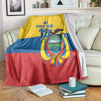 Ecuador Football Custom Blanket La Tricolor Pride - Wonder Print Shop