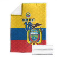 Ecuador Football Custom Blanket La Tricolor Pride - Wonder Print Shop