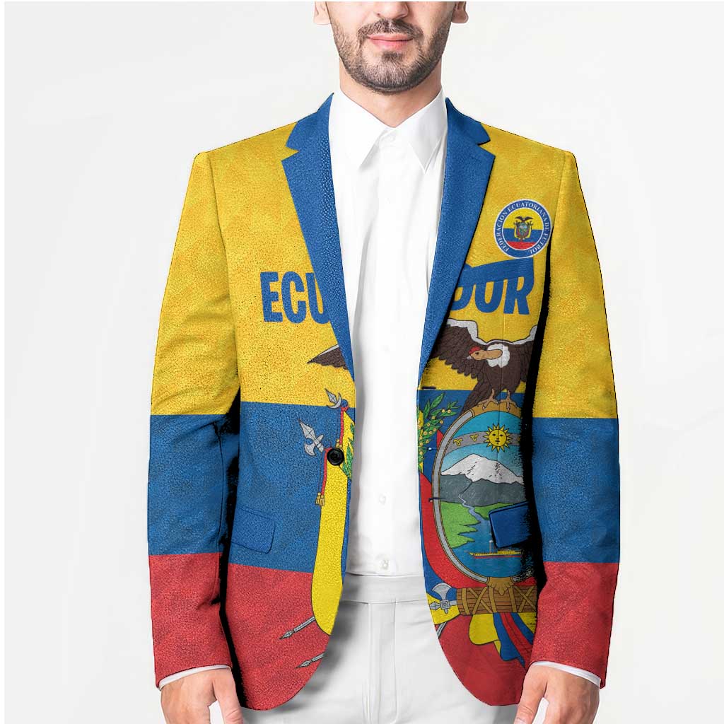 Ecuador Football Custom Blazer La Tricolor Pride - Wonder Print Shop