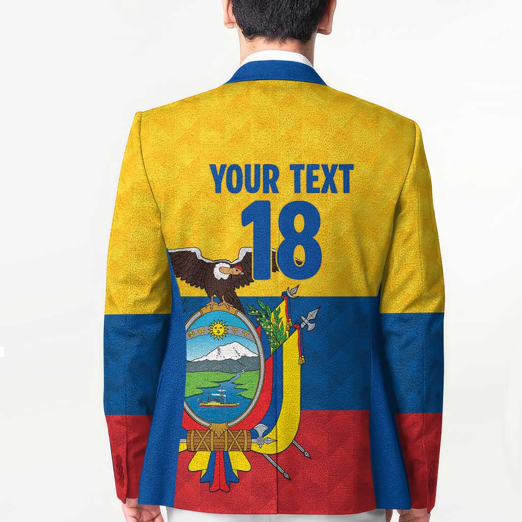 Ecuador Football Custom Blazer La Tricolor Pride - Wonder Print Shop