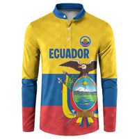 Ecuador Football Custom Button Sweatshirt La Tricolor Pride - Wonder Print Shop
