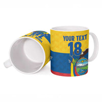 Ecuador Football Custom Ceramic Mug La Tricolor Pride - Wonder Print Shop