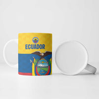 Ecuador Football Custom Ceramic Mug La Tricolor Pride - Wonder Print Shop