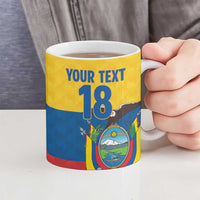 Ecuador Football Custom Ceramic Mug La Tricolor Pride - Wonder Print Shop