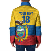 Ecuador Football Custom Padded Jacket La Tricolor Pride - Wonder Print Shop