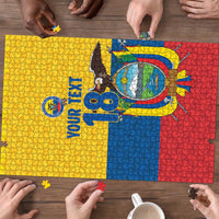 Ecuador Football Custom Puzzle La Tricolor Pride - Wonder Print Shop
