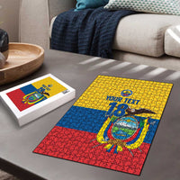 Ecuador Football Custom Puzzle La Tricolor Pride - Wonder Print Shop