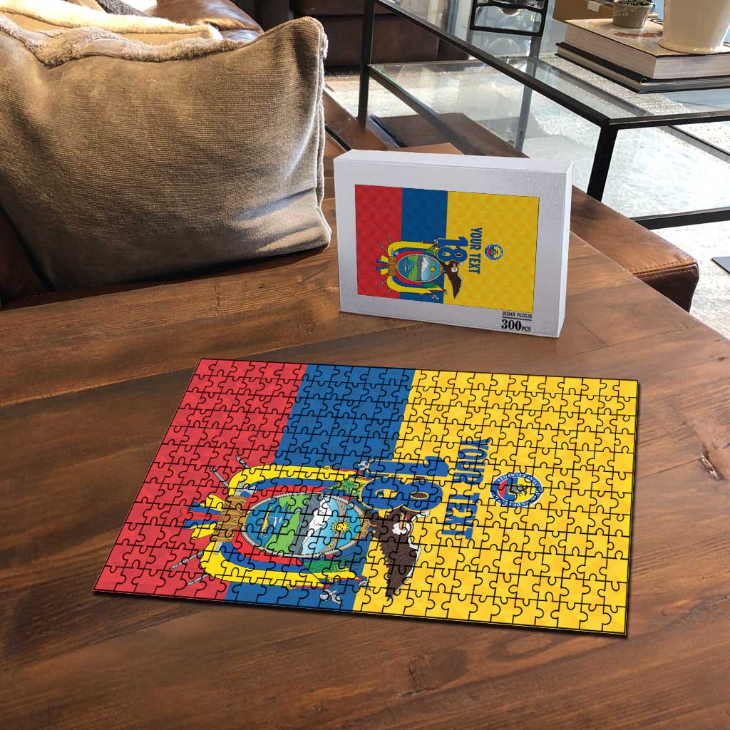 Ecuador Football Custom Puzzle La Tricolor Pride - Wonder Print Shop