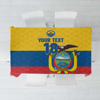 Ecuador Football Custom Tablecloth La Tricolor Pride - Wonder Print Shop