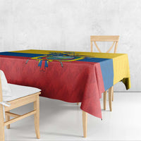 Ecuador Football Custom Tablecloth La Tricolor Pride - Wonder Print Shop