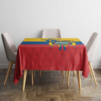 Ecuador Football Custom Tablecloth La Tricolor Pride - Wonder Print Shop