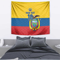 Ecuador Football Custom Tapestry La Tricolor Pride - Wonder Print Shop