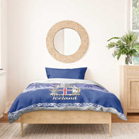 Iceland Bedding Set Icelandic Landscape Northern Lights