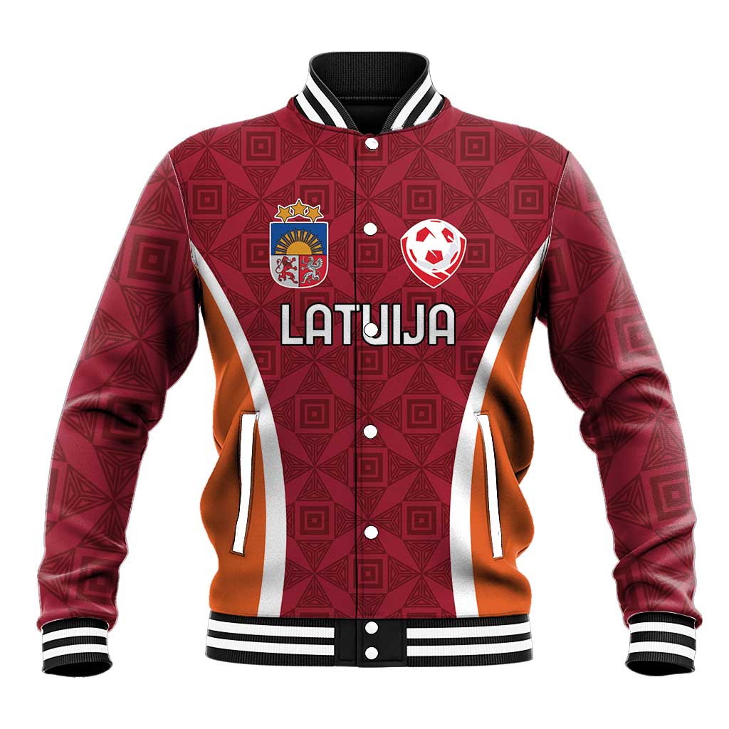 Custom Latvia Football Baseball Jacket Latvijas Futbola Izlase